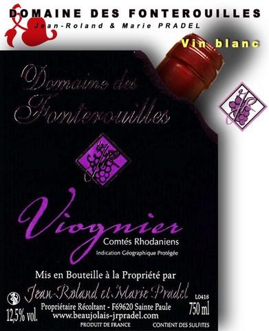 Le viognier du Domaine des Fonterouilles
